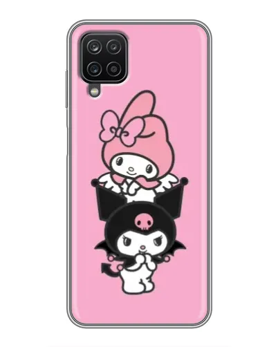 Чехол для Samsung Galaxy A12 с картинкой «My Melody и Kuromi»