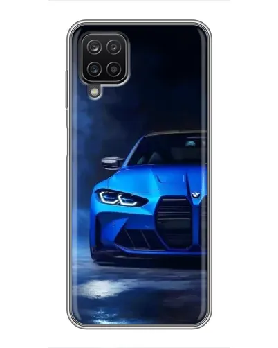 Чехол для Samsung Galaxy A12 с картинкой «Голубая BMW M4» Чехол для Samsung Galaxy A12 с картинкой «Голубая BMW M4»