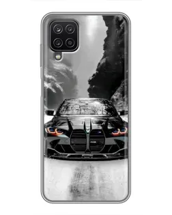 Чехол для Samsung Galaxy A12 с картинкой «BMW — акварельный дрифт» Чехол для Samsung Galaxy A12 с картинкой «BMW — акварельный дрифт»