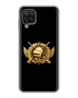 Чехол для Samsung Galaxy A12 с картинкой «PUBG — оранжевый градиент»