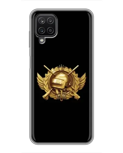 Чехол для Samsung Galaxy A12 с картинкой «PUBG — оранжевый градиент»