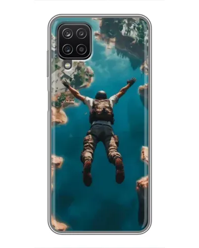 Чехол для Samsung Galaxy A12 с картинкой «PUBG — свободное падение»