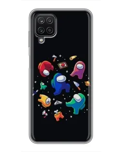 Чехол для Samsung Galaxy A12 с картинкой «Among Us космос» Чехол для Samsung Galaxy A12 с картинкой «Among Us космос»