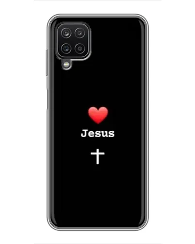 Чехол для Samsung Galaxy A12 с картинкой «Сердце - Jesus» Чехол для Samsung Galaxy A12 с картинкой «Сердце - Jesus»