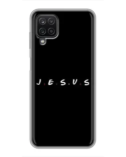 Чехол для Samsung Galaxy A12 с картинкой «Точки веры J.E.S.U.S.»