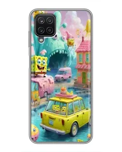 Чехол для Samsung Galaxy A12 с картинкой «Монстр-трак приключения»