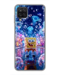 Чехол для Samsung Galaxy A12 с картинкой «Неоновый океан»