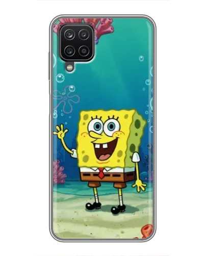 Чехол для Samsung Galaxy A12 с картинкой «Подводный привет»