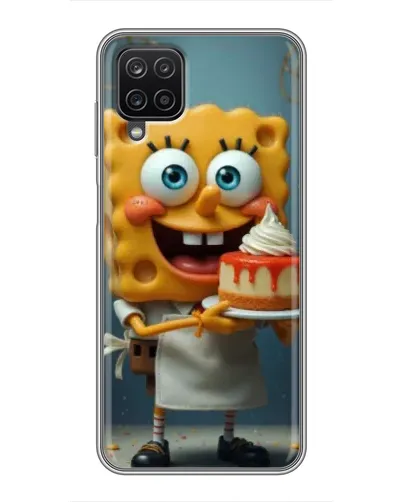Чехол для Samsung Galaxy A12 с картинкой «Повар Спанч Боб»