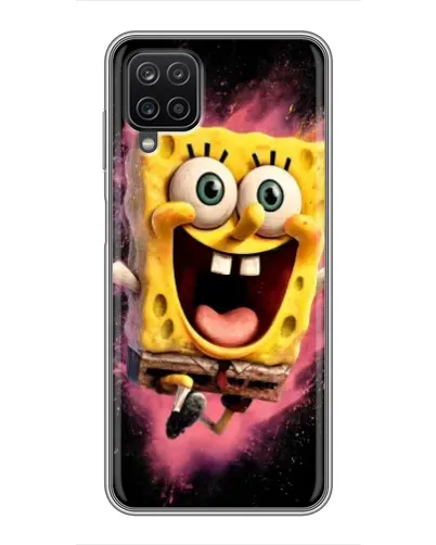 Чехол для Samsung Galaxy A12 с картинкой «Взрывной Спанч Боб»