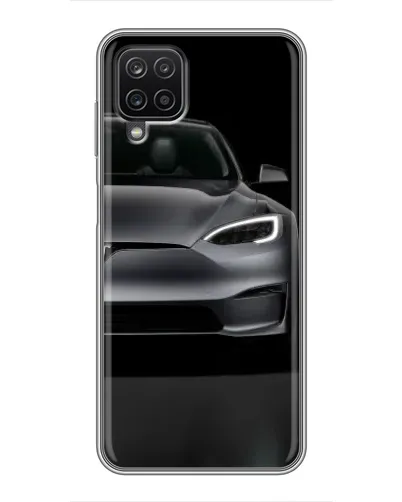 Чехол для Samsung Galaxy A12 с картинкой «Tesla Model S Look» Чехол для Samsung Galaxy A12 с картинкой «Tesla Model S Look»