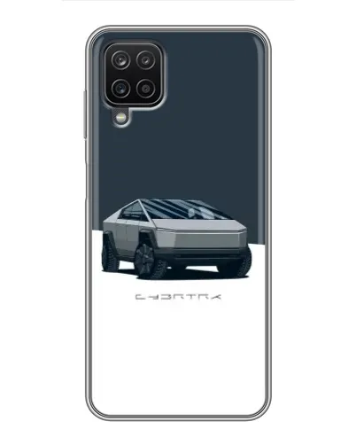 Чехол для Samsung Galaxy A12 с картинкой «Серебристый Cybertruck Tesla» Чехол для Samsung Galaxy A12 с картинкой «Серебристый Cybertruck Tesla»