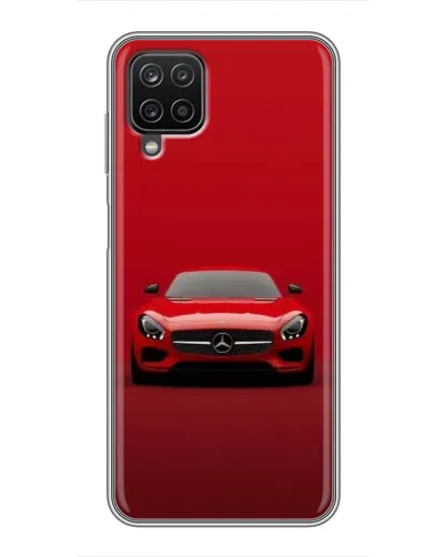 Чехол для Samsung Galaxy A12 с картинкой «Красный Mercedes AMG»