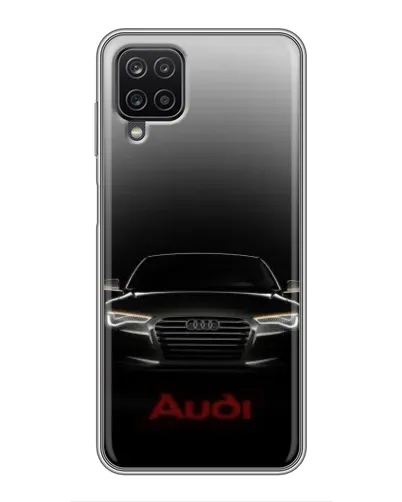 Чехол для Samsung Galaxy A12 с картинкой «Audi — градиентный контур»