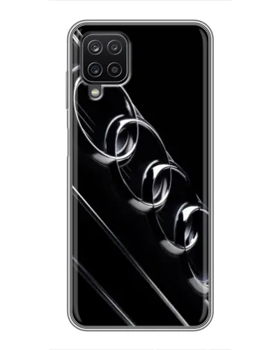 Чехол для Samsung Galaxy A12 с картинкой «Audi — абстрактные кольца»