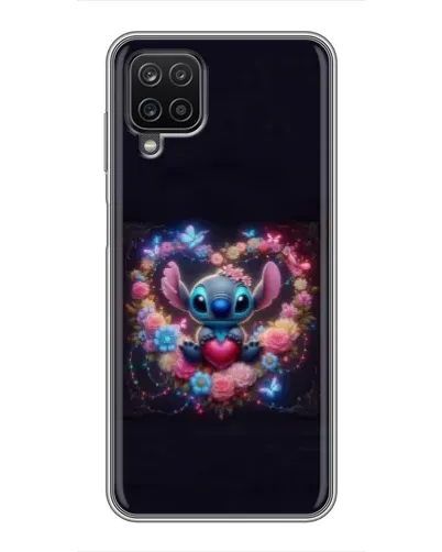 Чехол для Samsung Galaxy A12 с картинкой «Stitch в цветах» Чехол для Samsung Galaxy A12 с картинкой «Stitch в цветах»