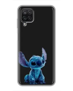 Чехол для Samsung Galaxy A12 с картинкой «Стич на черном» Чехол для Samsung Galaxy A12 с картинкой «Стич на черном»