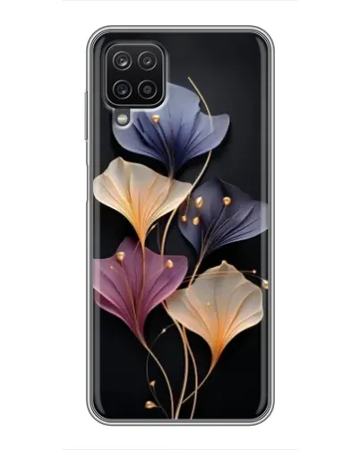 Чехол для Samsung Galaxy A12 с картинкой «Лиловые цветы грации»