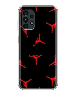 Чехол для Samsung Galaxy A13 (4G) с картинкой «Jordan Red Pattern»
