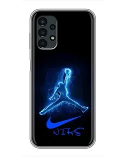 Чехол для Samsung Galaxy A13 (4G) с картинкой «Jordan Neon Blue» Чехол для Samsung Galaxy A13 (4G) с картинкой «Jordan Neon Blue»