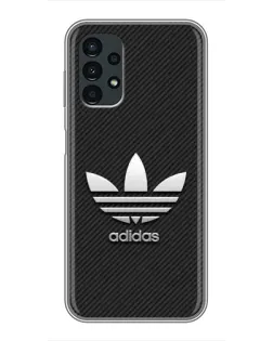 Чехол для Samsung Galaxy A13 (4G) с картинкой «Adidas Карбоновая текстура»