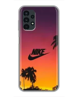 Чехол для Samsung Galaxy A13 (4G) с картинкой «Nike на закате солнца»