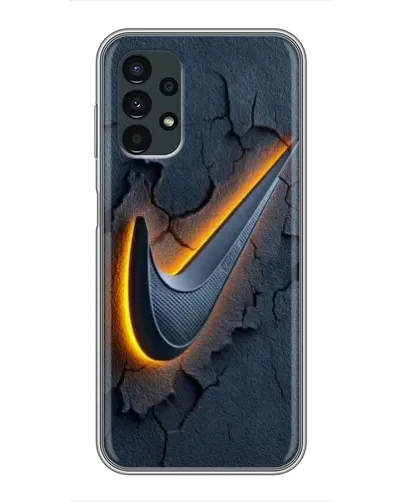 Чехол для Samsung Galaxy A13 (4G) с картинкой «Объемный логотип Найк»