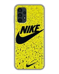 Чехол для Samsung Galaxy A13 (4G) с картинкой «Желтый текстурный Nike»
