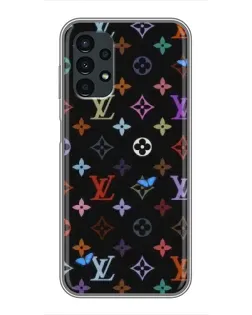 Чехол для Samsung Galaxy A13 (4G) с картинкой «Цветная монограмма LV»