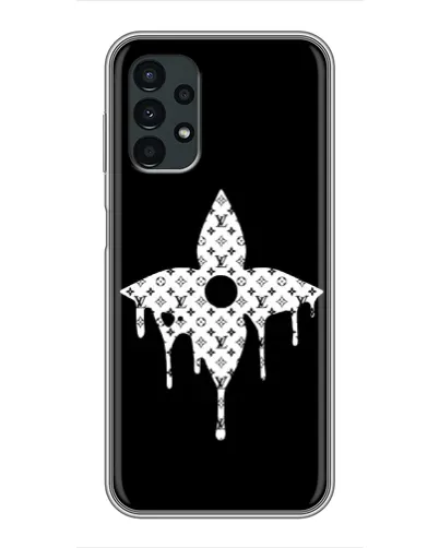 Чехол для Samsung Galaxy A13 (4G) с картинкой «Цветочная монограмма»