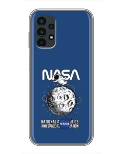 Чехол для Samsung Galaxy A13 (4G) с картинкой «NASA — лунная миссия» Чехол для Samsung Galaxy A13 (4G) с картинкой «NASA — лунная миссия»