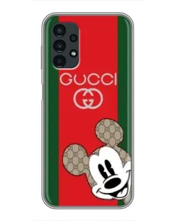 Чехол для Samsung Galaxy A13 (4G) с картинкой «Gucci — полосы и Микки» Чехол для Samsung Galaxy A13 (4G) с картинкой «Gucci — полосы и Микки»