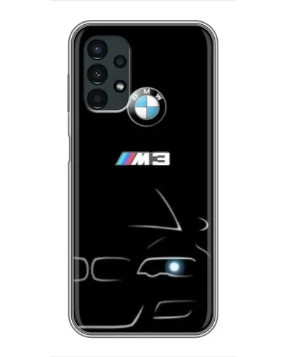 Чехол для Samsung Galaxy A13 (4G) с картинкой «Минималистичный принт BMW M3»