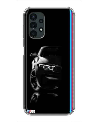 Чехол для Samsung Galaxy A13 (4G) с картинкой «Силуэт BMW в темноте»