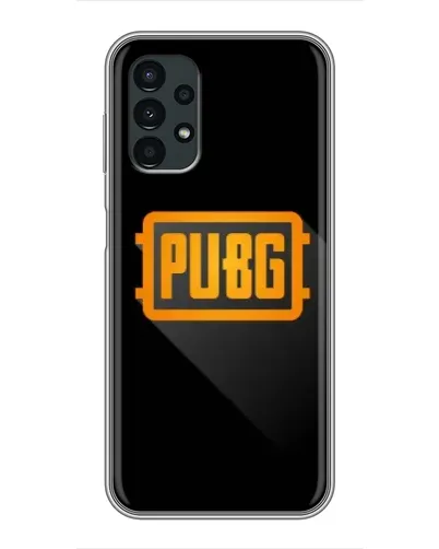 Чехол для Samsung Galaxy A13 (4G) с картинкой «PUBG — рамка лого» Чехол для Samsung Galaxy A13 (4G) с картинкой «PUBG — рамка лого»