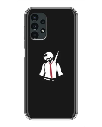 Чехол для Samsung Galaxy A13 (4G) с картинкой «PUBG — силуэт воина» Чехол для Samsung Galaxy A13 (4G) с картинкой «PUBG — силуэт воина»