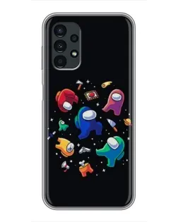 Чехол для Samsung Galaxy A13 (4G) с картинкой «Among Us космос»