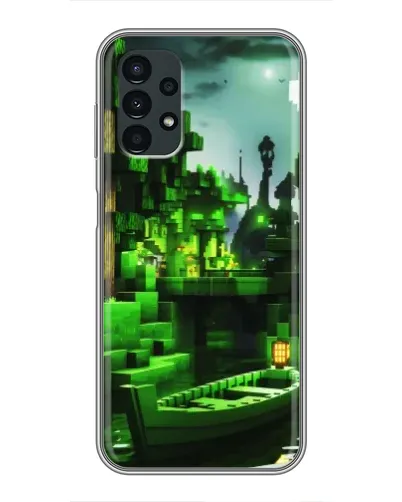 Чехол для Samsung Galaxy A13 (4G) с картинкой «Minecraft лесной пейзаж»