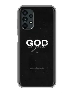 Чехол для Samsung Galaxy A13 (4G) с картинкой «GOD — Бог над всем»