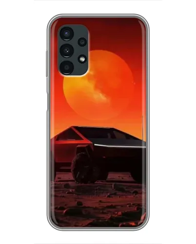 Чехол для Samsung Galaxy A13 (4G) с картинкой «Cybertruck на Марсе»