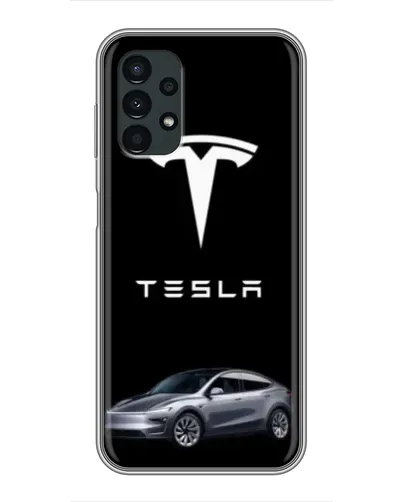 Чехол для Samsung Galaxy A13 (4G) с картинкой «Tesla Model Y»