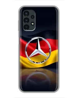 Чехол для Samsung Galaxy A13 (4G) с картинкой «Mercedes — флаг Германии»