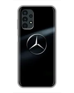 Чехол для Samsung Galaxy A13 (4G) с картинкой «Mercedes на металле»
