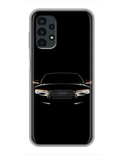 Чехол для Samsung Galaxy A13 (4G) с картинкой «Audi — ночной контур»