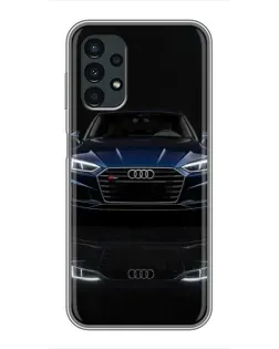 Чехол для Samsung Galaxy A13 (4G) с картинкой «Audi — ночное отражение»