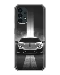 Чехол для Samsung Galaxy A13 (4G) с картинкой «Lamborghini симметрия дорог»