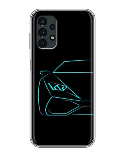 Чехол для Samsung Galaxy A13 (4G) с картинкой «Голубой силуэт Lamborghini» Чехол для Samsung Galaxy A13 (4G) с картинкой «Голубой силуэт Lamborghini»
