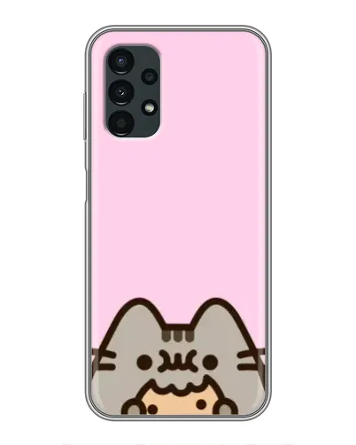 Чехол для Samsung Galaxy A13 (4G) с картинкой «Pusheen и печенье»