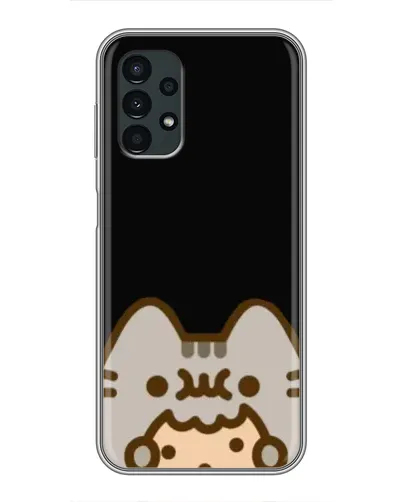 Чехол для Samsung Galaxy A13 (4G) с картинкой «Пушин на черном»