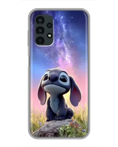 Чехол для Samsung Galaxy A13 (4G) с картинкой «Стич на рассвете»